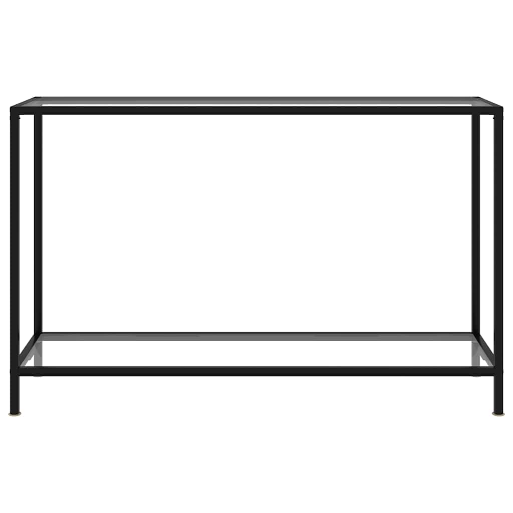 322839 vidaXL Console Table Transparent 120x35x75 cm Tempered Glass