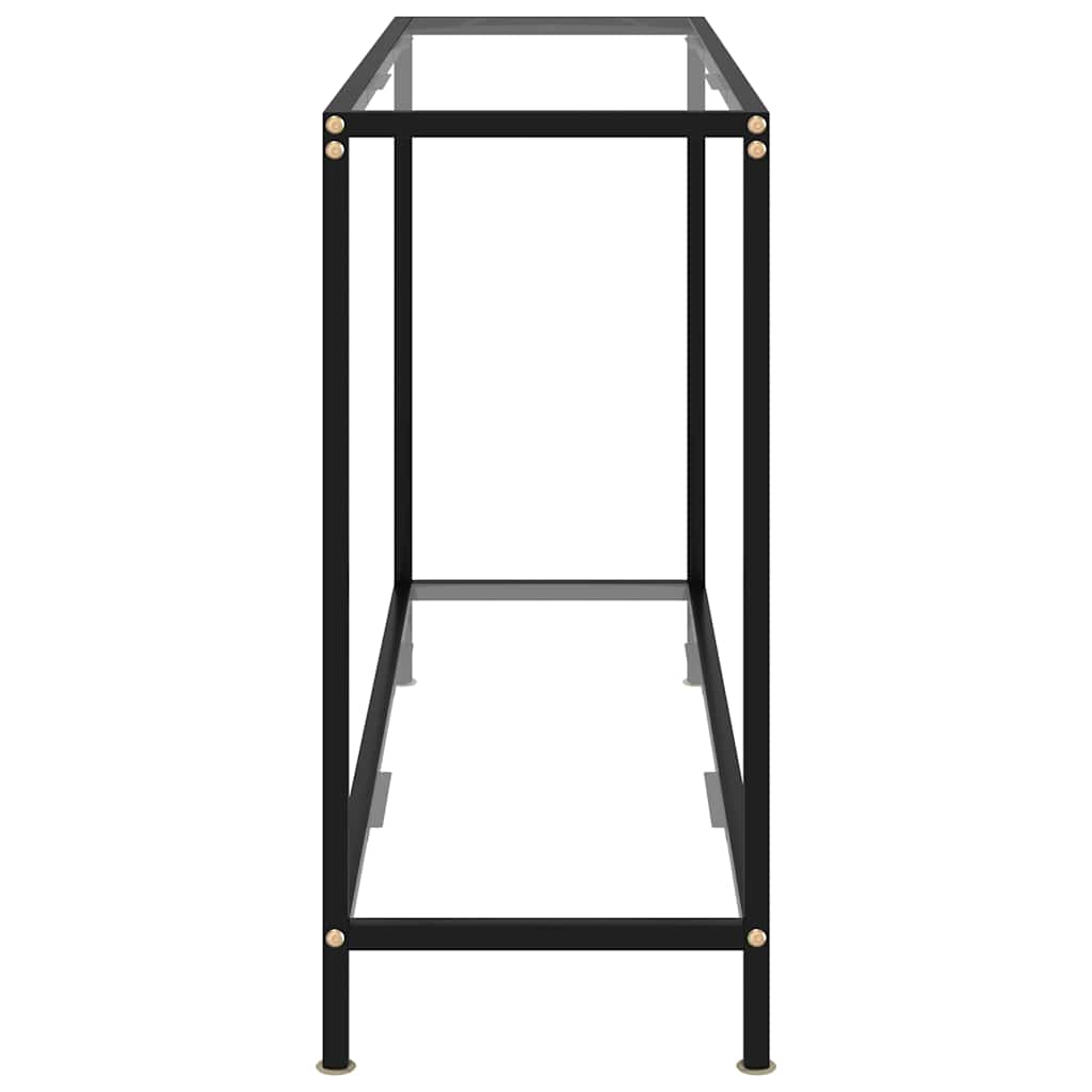322839 vidaXL Console Table Transparent 120x35x75 cm Tempered Glass
