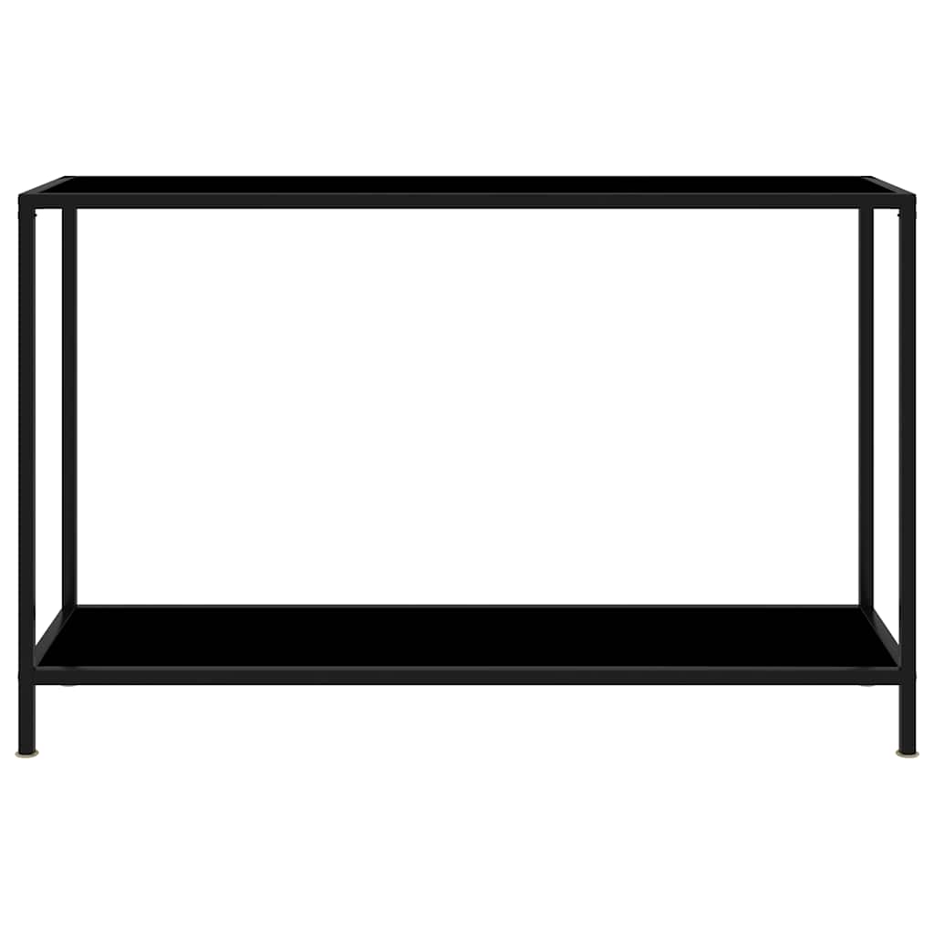 322840 vidaXL Console Table Black 120x35x75 cm Tempered Glass