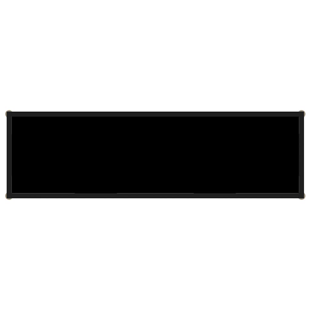 322840 vidaXL Console Table Black 120x35x75 cm Tempered Glass