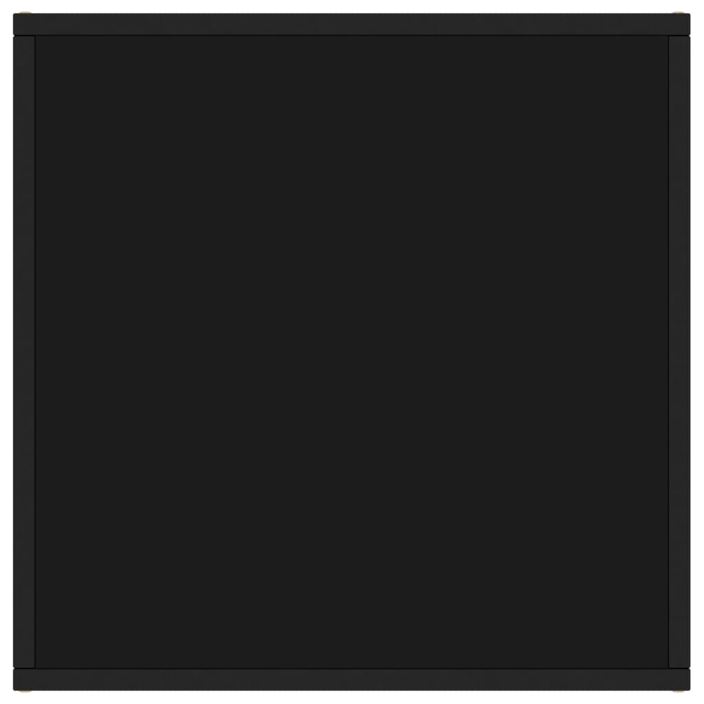 Coffee Table | Black | Tempered glass | 60x60x35 cm | Durable