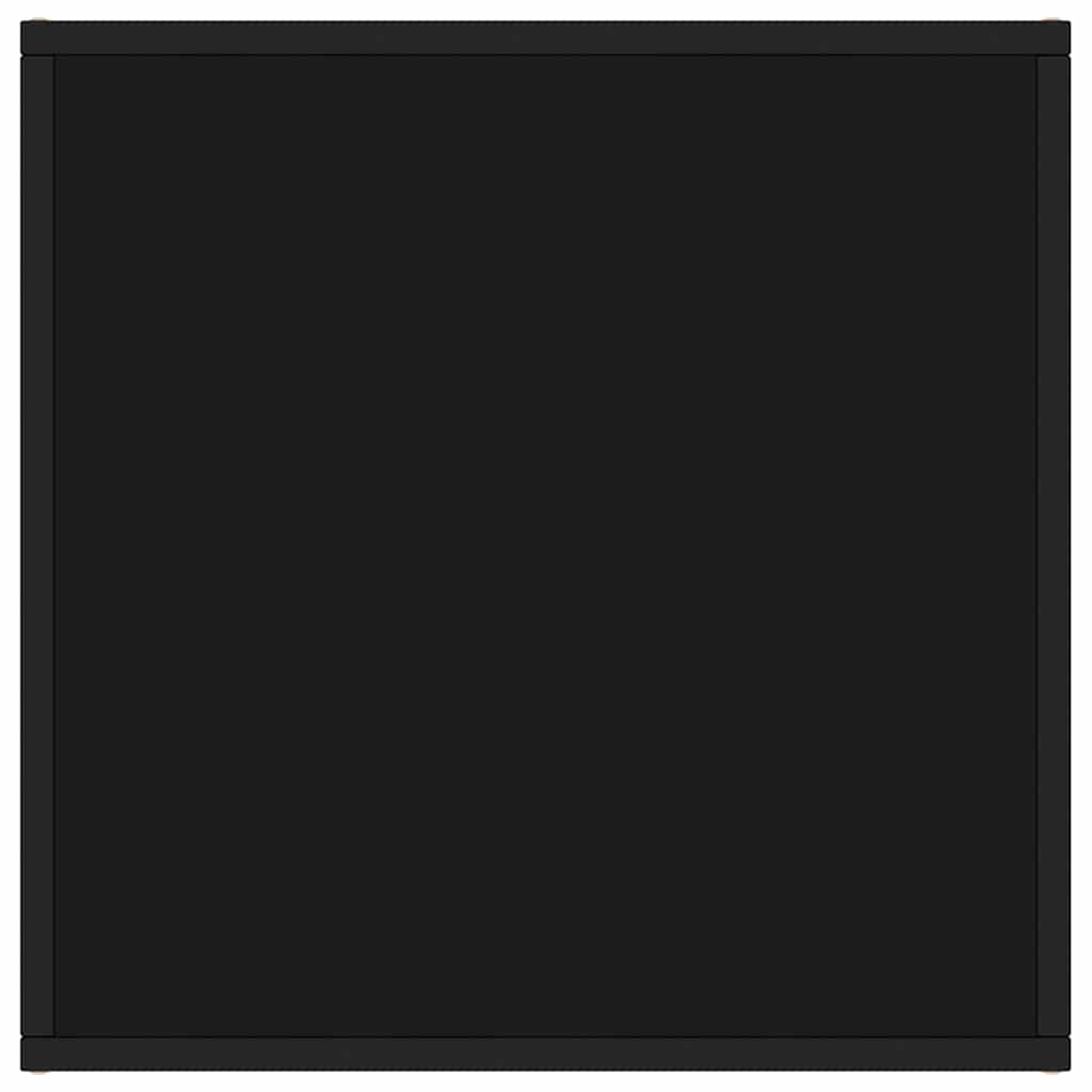 322872 vidaXL Coffee Table Black with Black Glass 60x60x35 cm