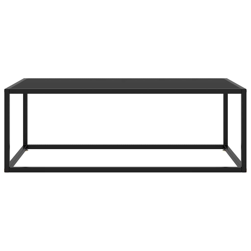 Coffee Table | Black | Tempered Glass, Powder-Coated Steel | Medium