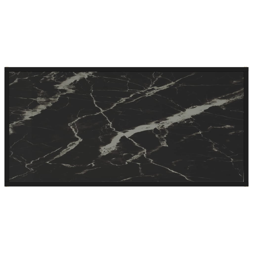 322900 vidaXL Coffee Table Black 100x50x35 cm Tempered Glass