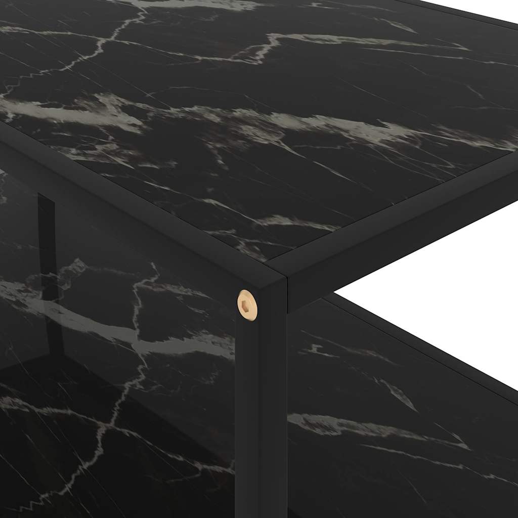 322900 vidaXL Coffee Table Black 100x50x35 cm Tempered Glass