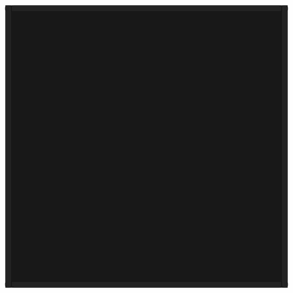 322912 vidaXL Coffee Table Black with Black Glass 90x90x50 cm