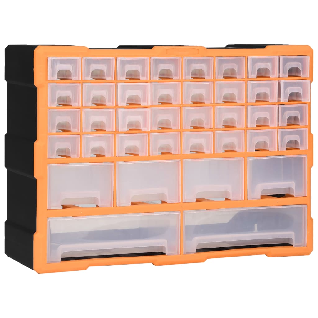 vidaXL Multi-drawer Organiser with 38 Drawers 52x16x37.5 cm
