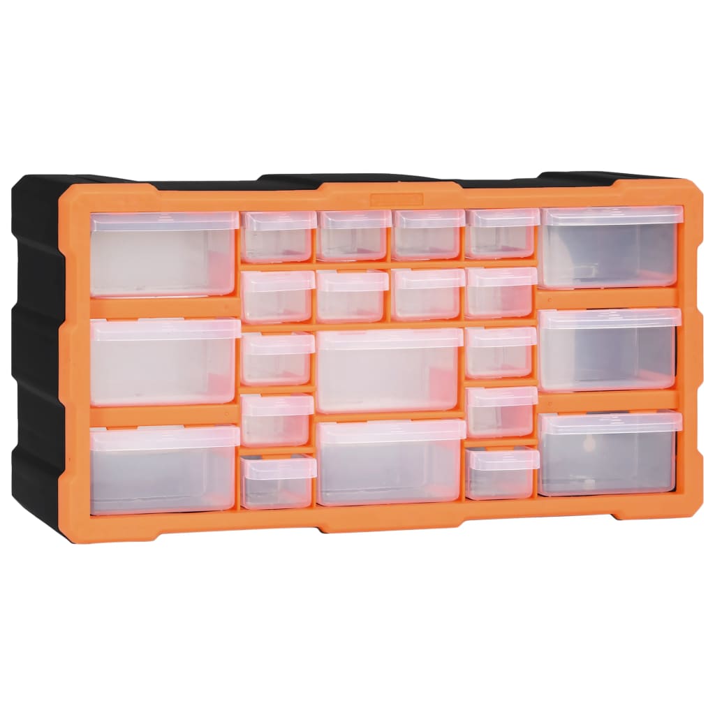 vidaXL Multi-drawer Organiser with 22 Drawers 49x16x25.5 cm