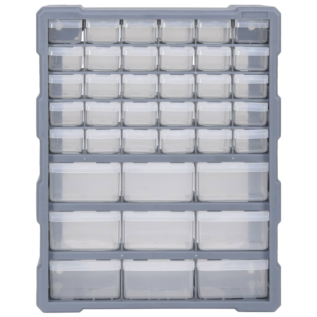 vidaXL Multi-drawer Organiser with 39 Drawers 38x16x47 cm