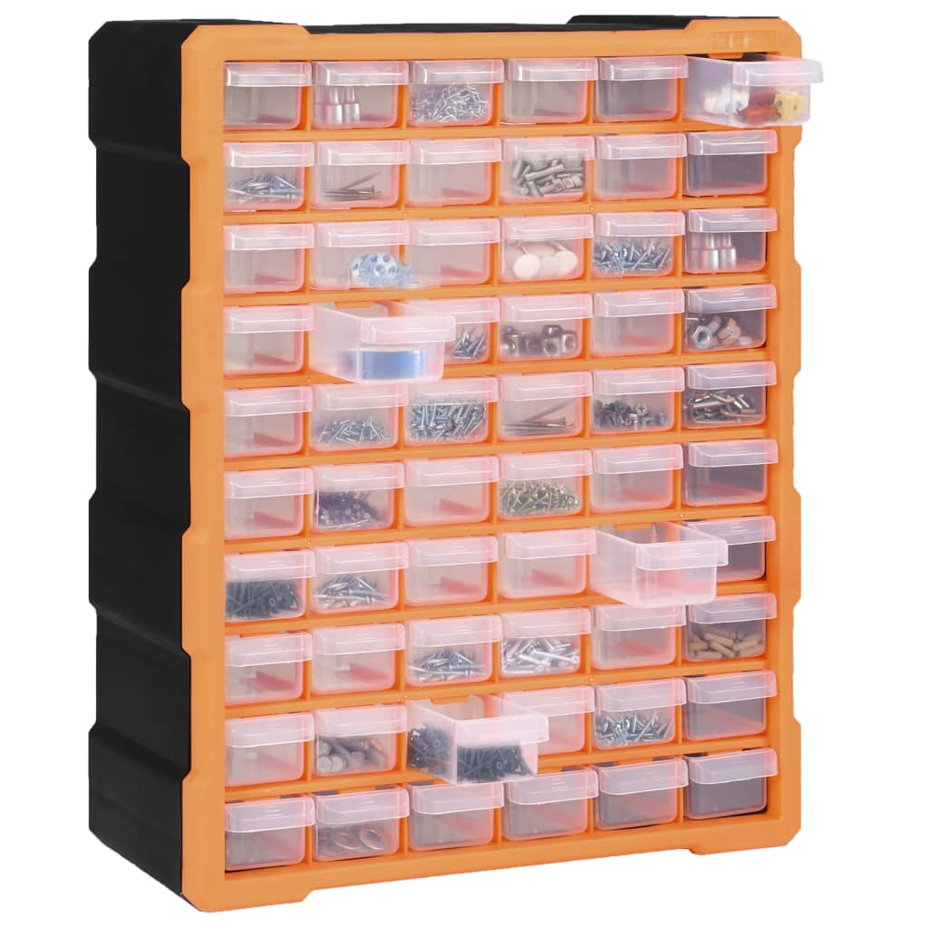 vidaXL Multi-drawer Organiser with 60 Drawers 38x16x47.5 cm