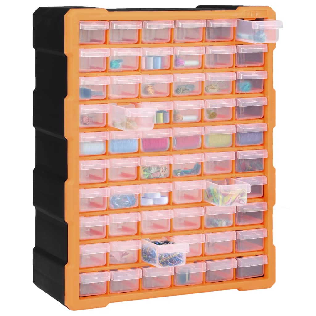 vidaXL Multi-drawer Organiser with 60 Drawers 38x16x47.5 cm