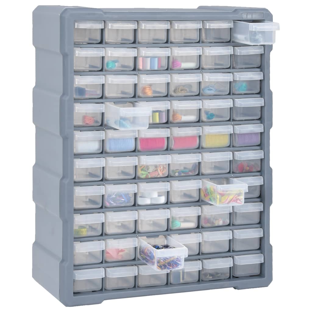 vidaXL Multi-drawer Organiser with 60 Drawers 38x16x47.5 cm