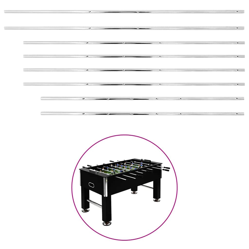 92508 vidaXL Rods for Football Table 8 pcs 15,9 mm