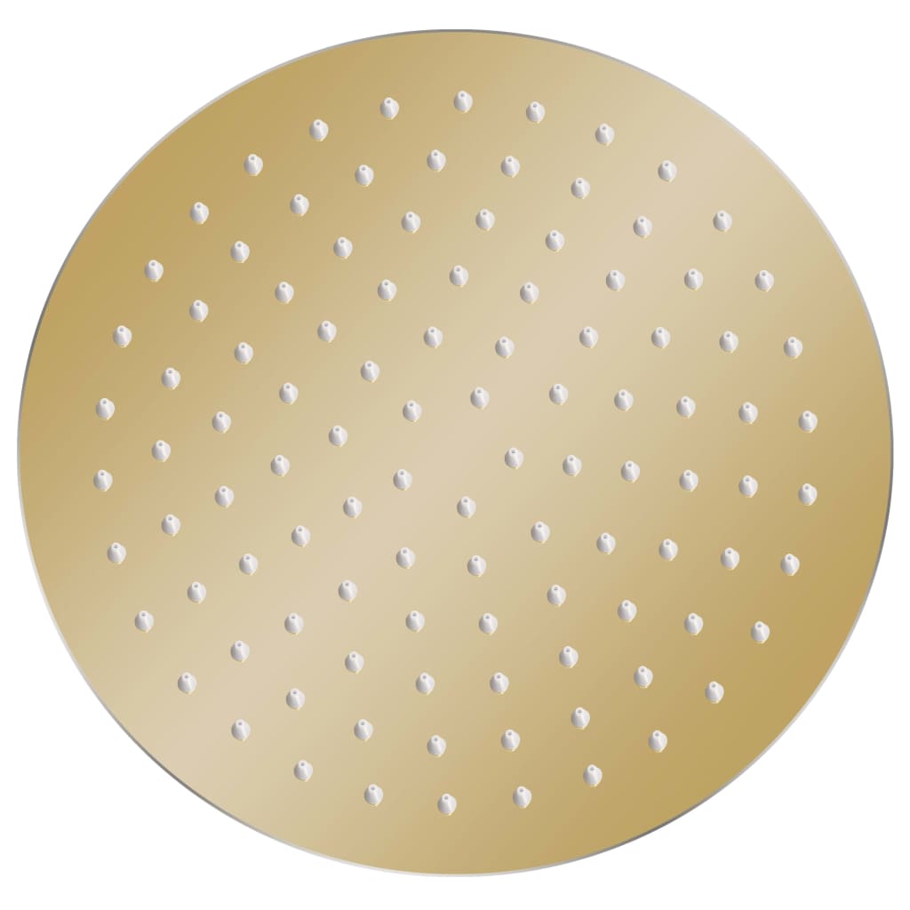 vidaXL Rain Shower Head Stainless Steel 25 cm Round Gold