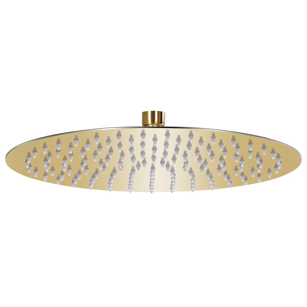 vidaXL Rain Shower Head Stainless Steel 30 cm Round Gold