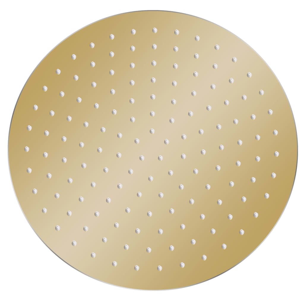 vidaXL Rain Shower Head Stainless Steel 30 cm Round Gold