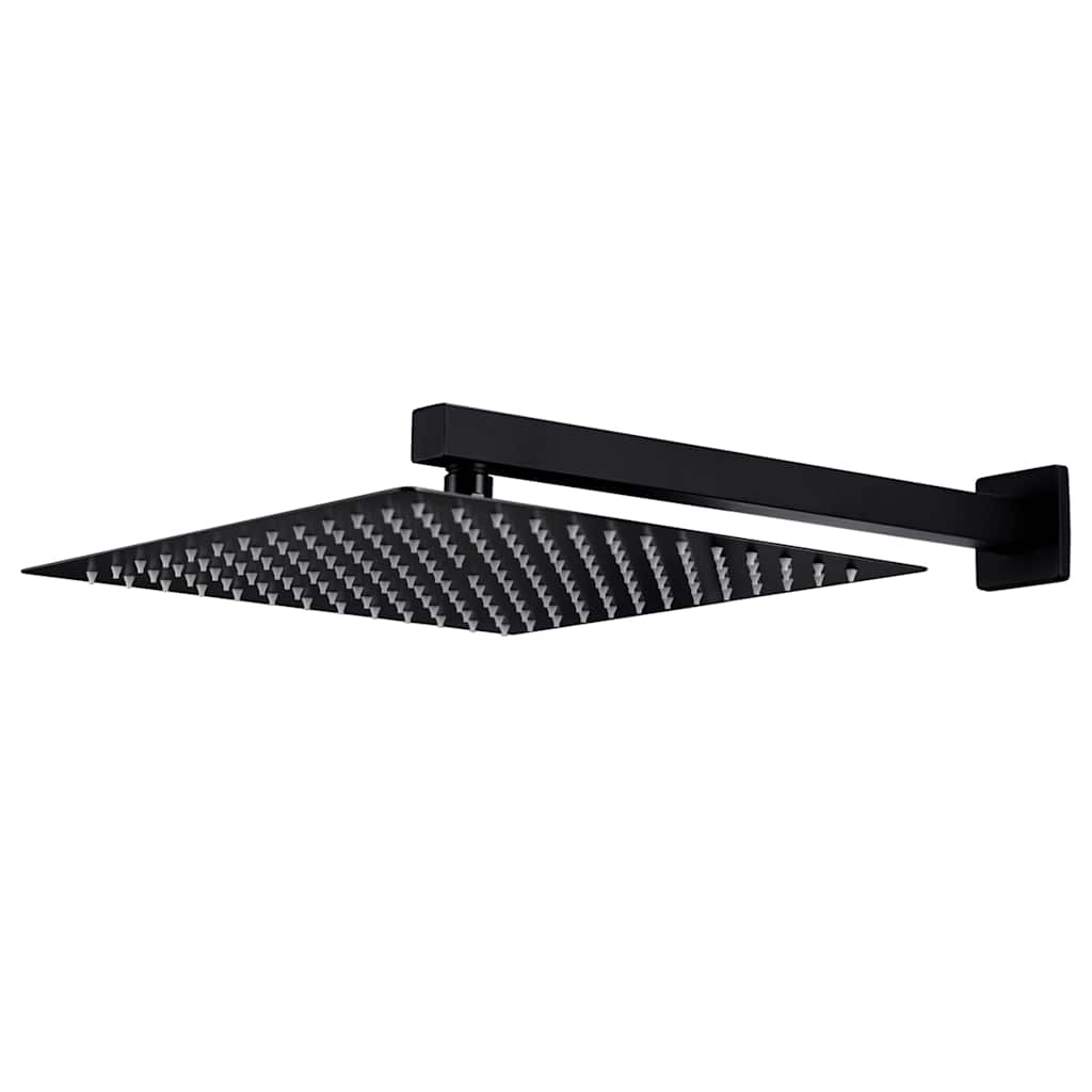 147718 vidaXL Shower System Stainless Steel 201 Black
