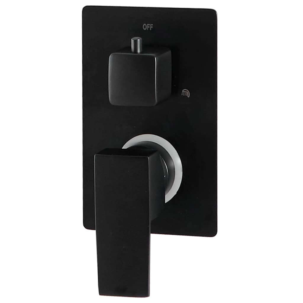 147718 vidaXL Shower System Stainless Steel 201 Black
