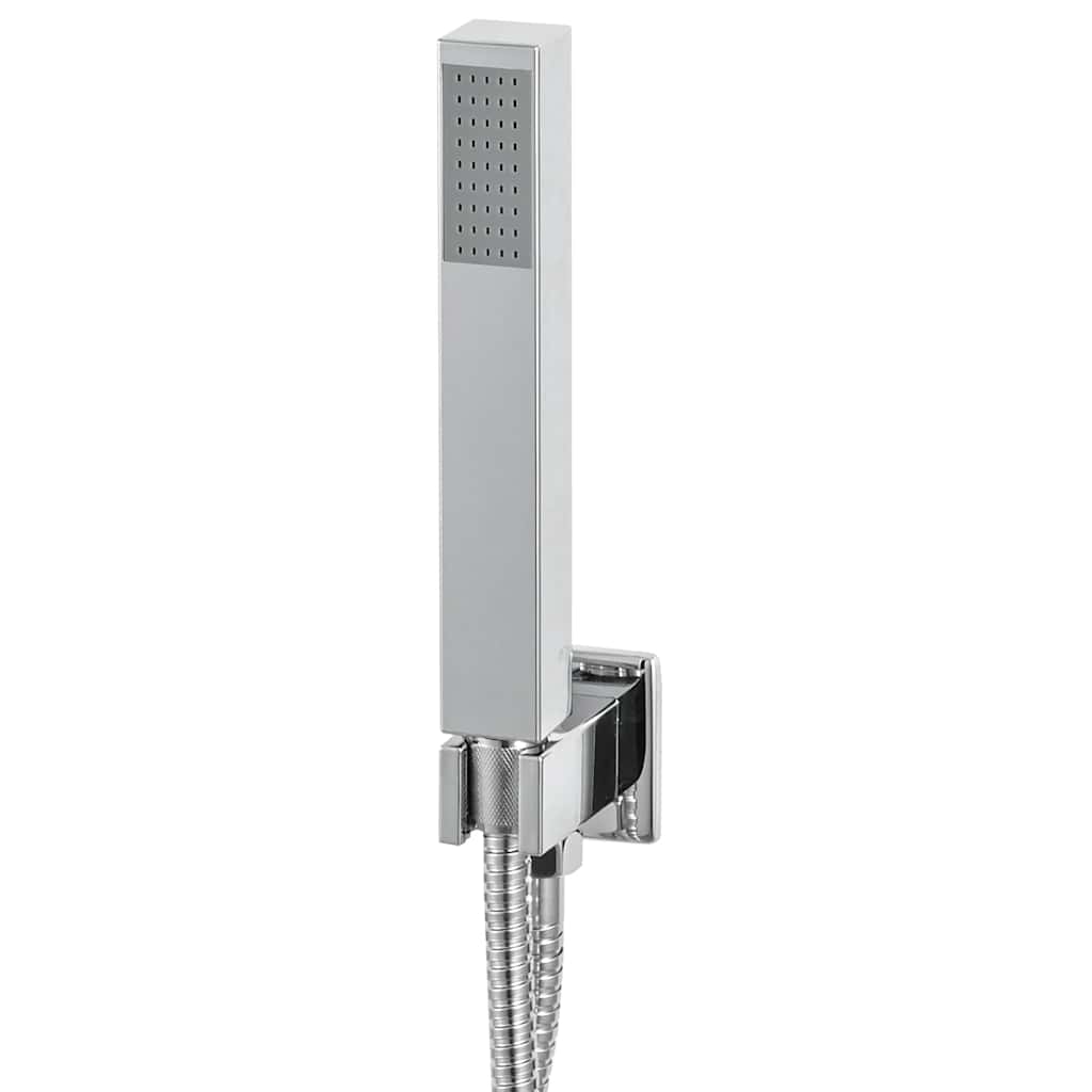 147725 vidaXL Shower System Stainless Steel 201 Silver