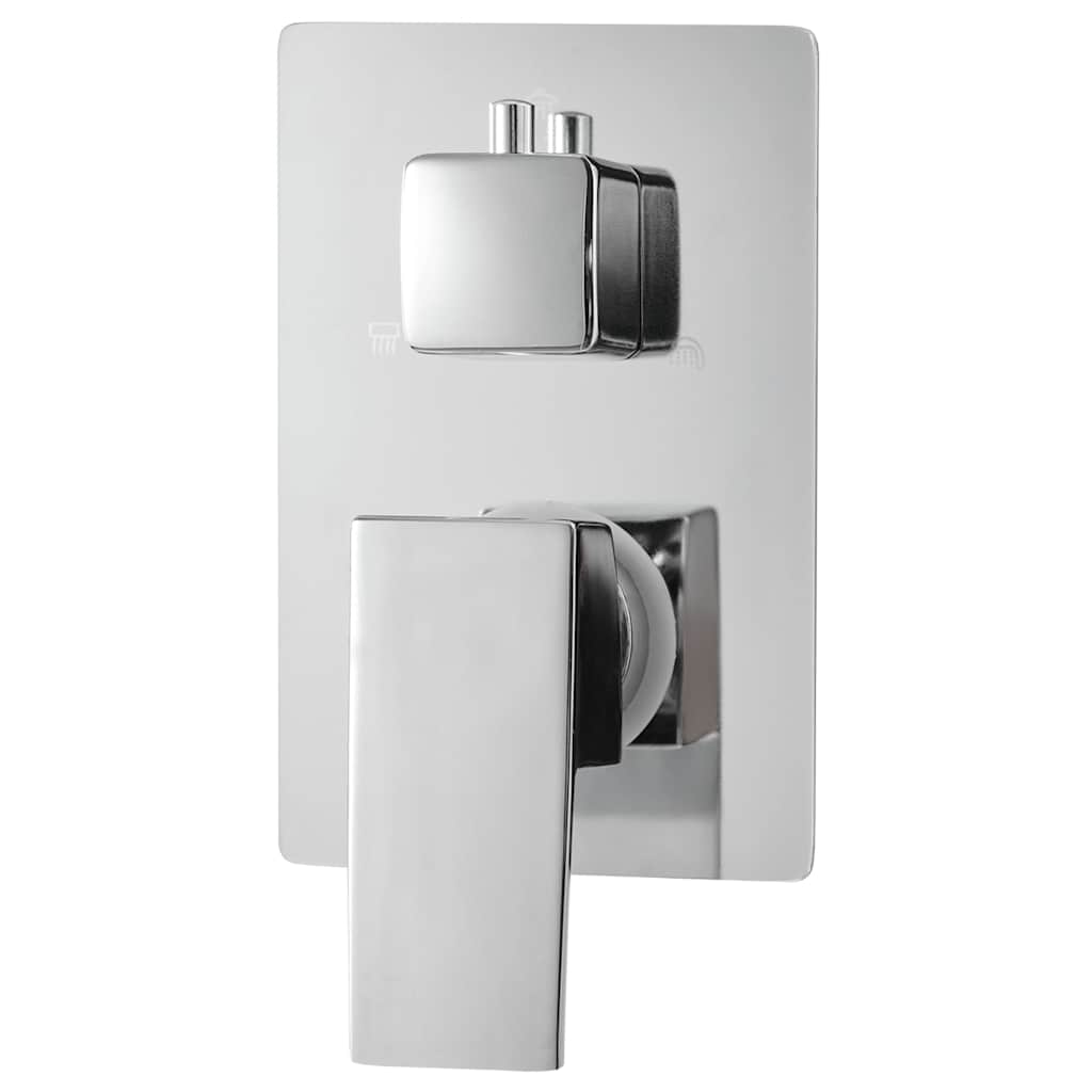 147725 vidaXL Shower System Stainless Steel 201 Silver