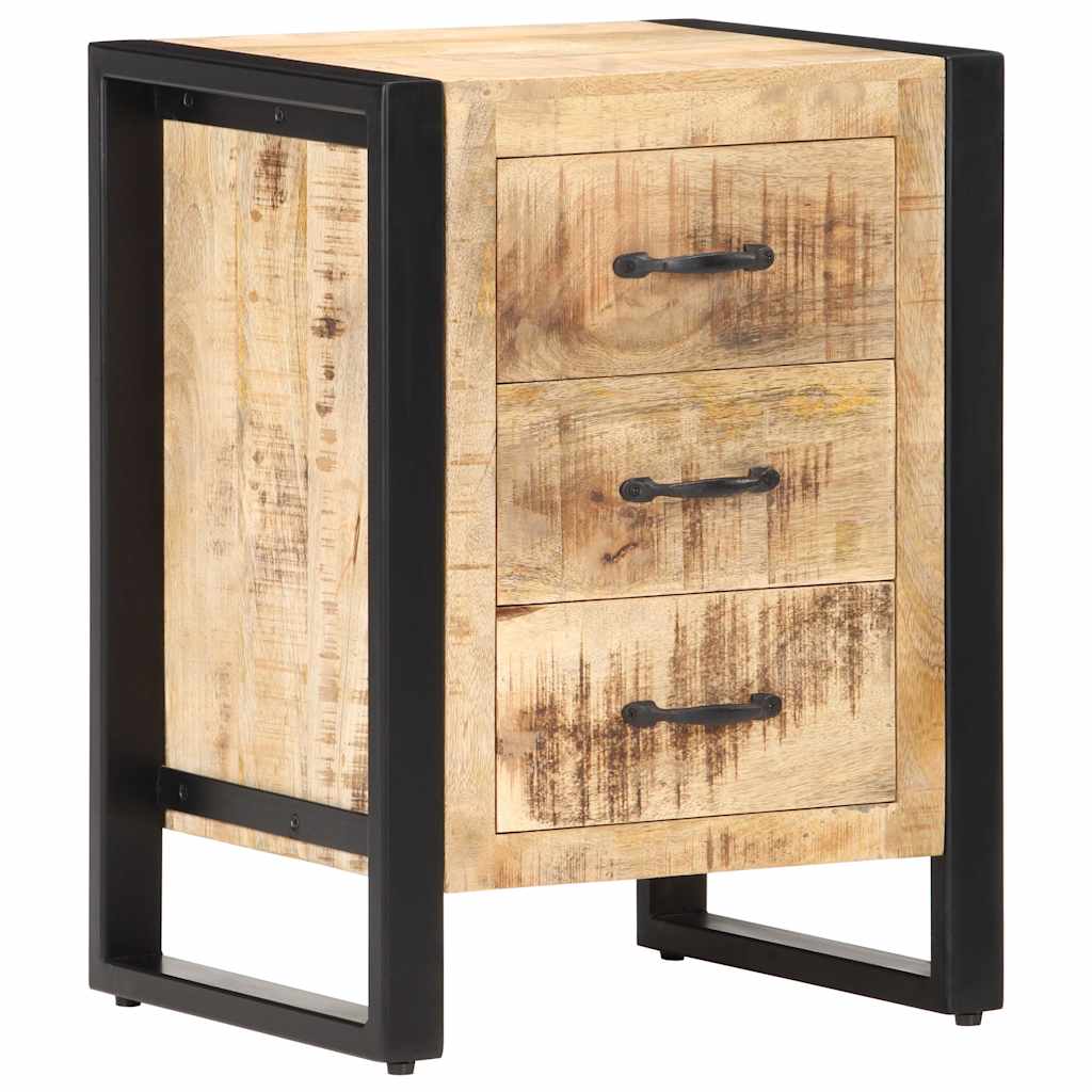 320229 vidaXL Bedside Cabinet 40x35x55 cm Solid Mango Wood