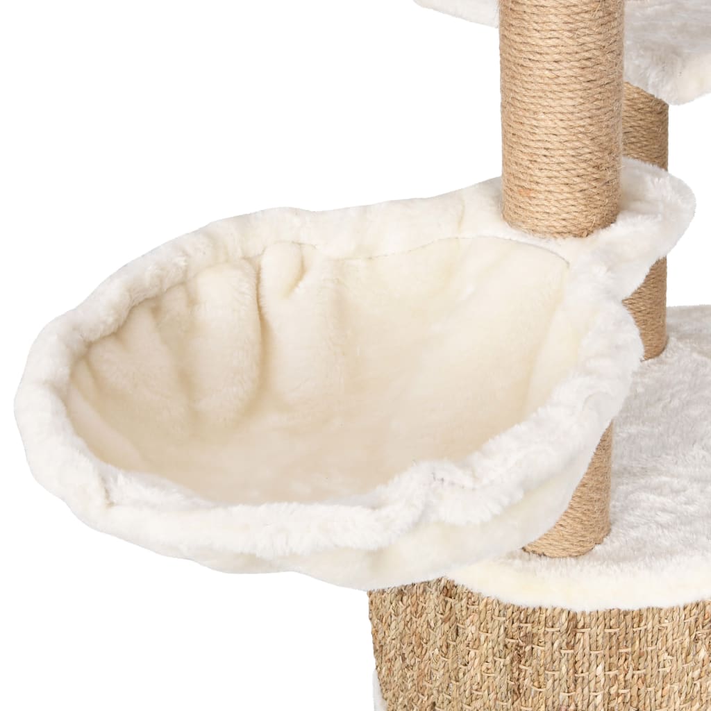 Cat Tree with Scratching Post 126cm Seagrass