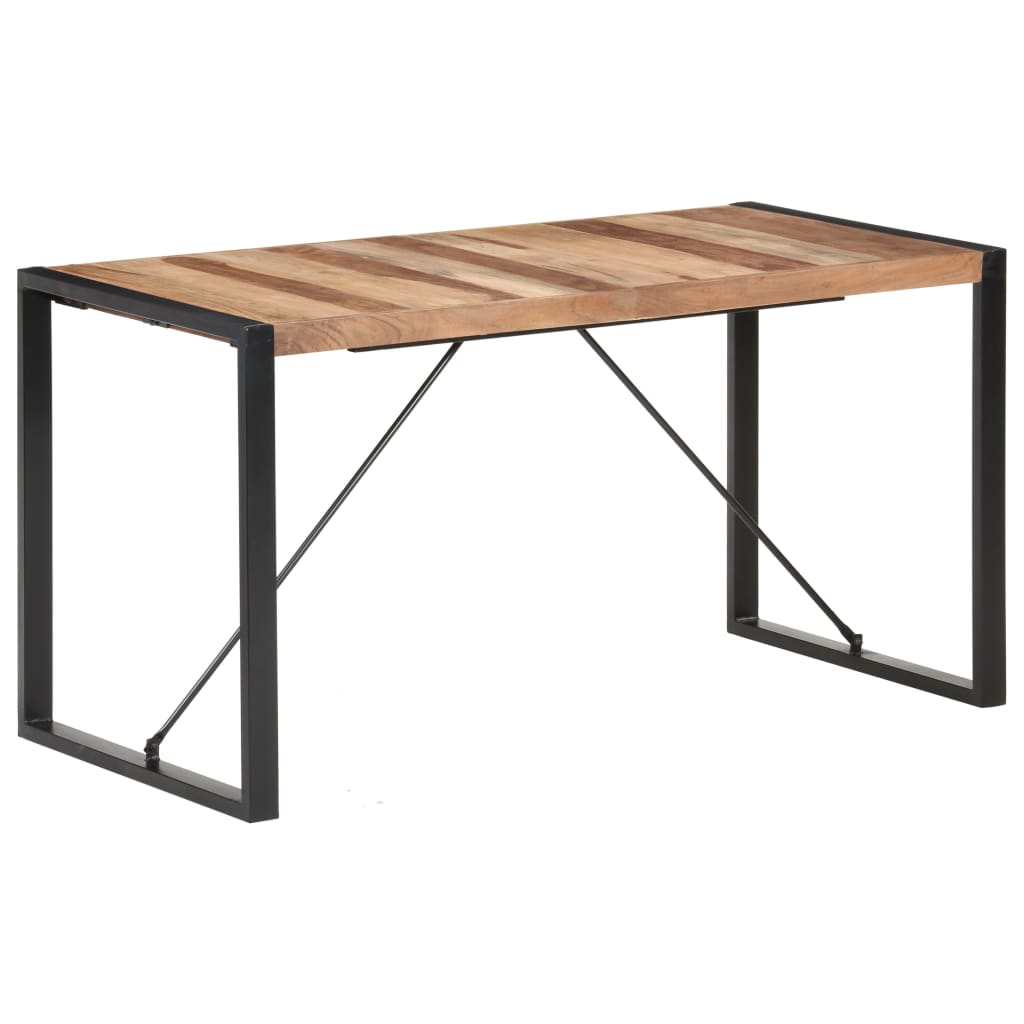 vidaXL Dining Table 140x70x75 cm Solid Wood