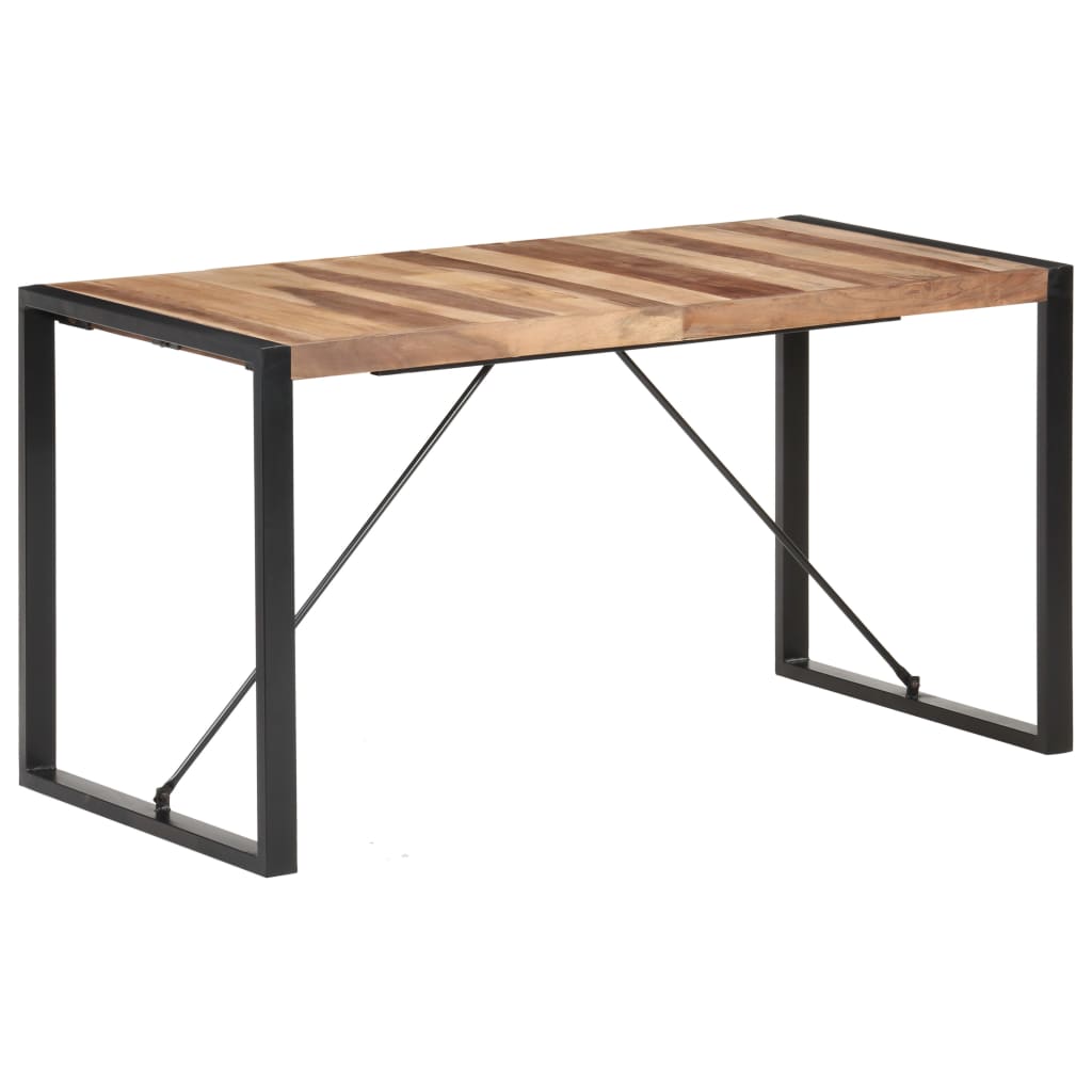 vidaXL Dining Table 140x70x75 cm Solid Wood