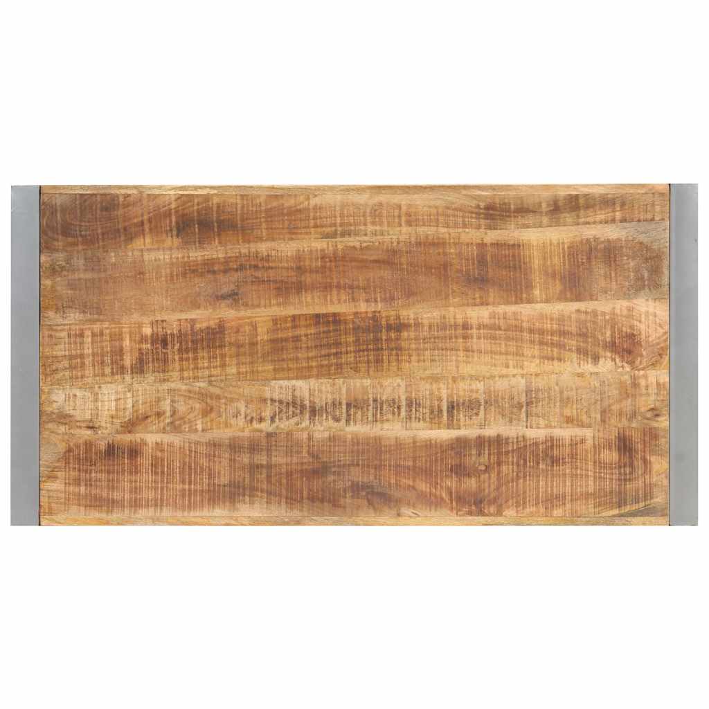 321561 vidaXL Dining Table 120x60x75 cm Solid Rough Mango Wood