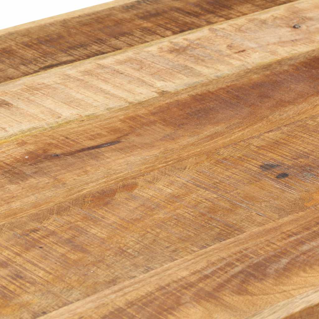 321561 vidaXL Dining Table 120x60x75 cm Solid Rough Mango Wood
