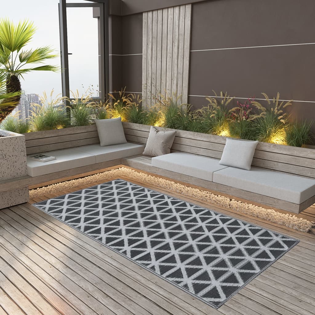 Outdoor Carpet ARAKIL Black 190x290 cm PP