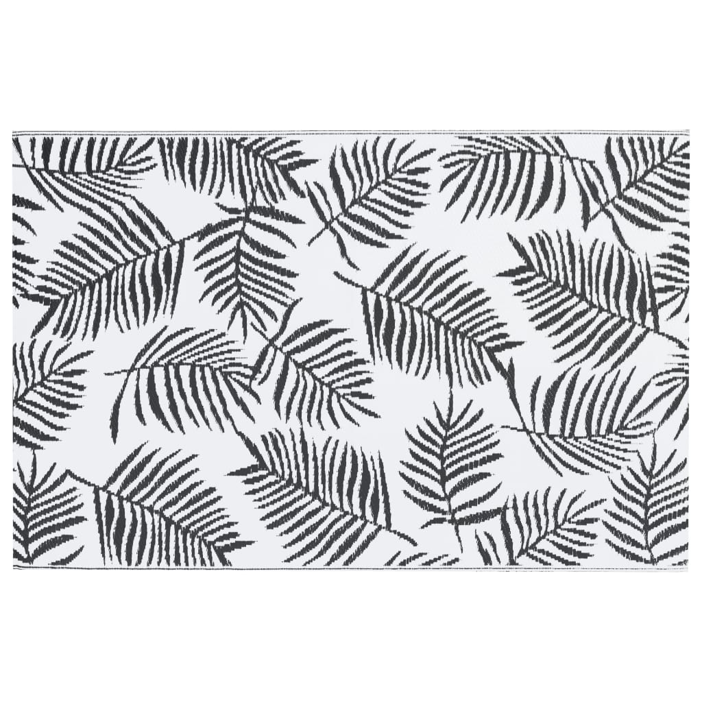 Outdoor Carpet ARAKIL White and Black 120x180 cm PP