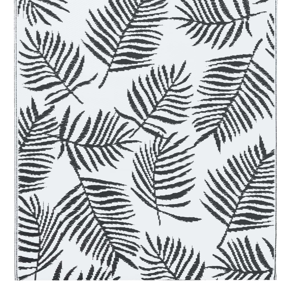 Outdoor Carpet ARAKIL White and Black 160x230 cm PP