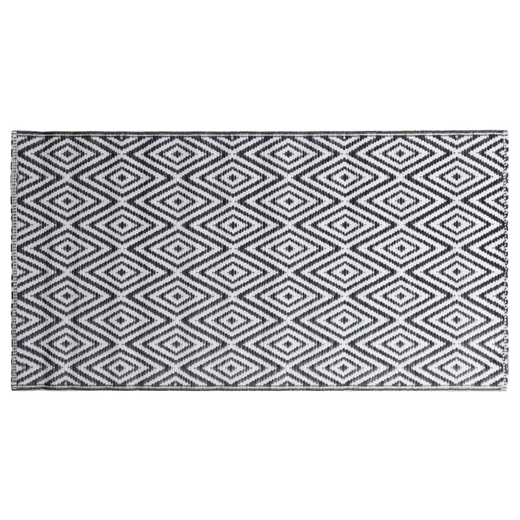 Outdoor Carpet ARAKIL White and Black 120x180 cm PP