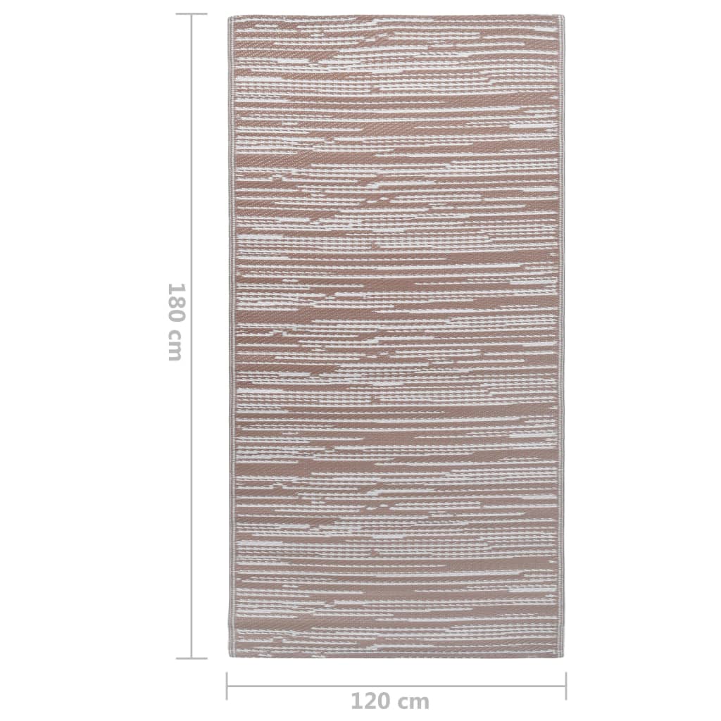 Outdoor Carpet ARAKIL Brown 120x180 cm PP