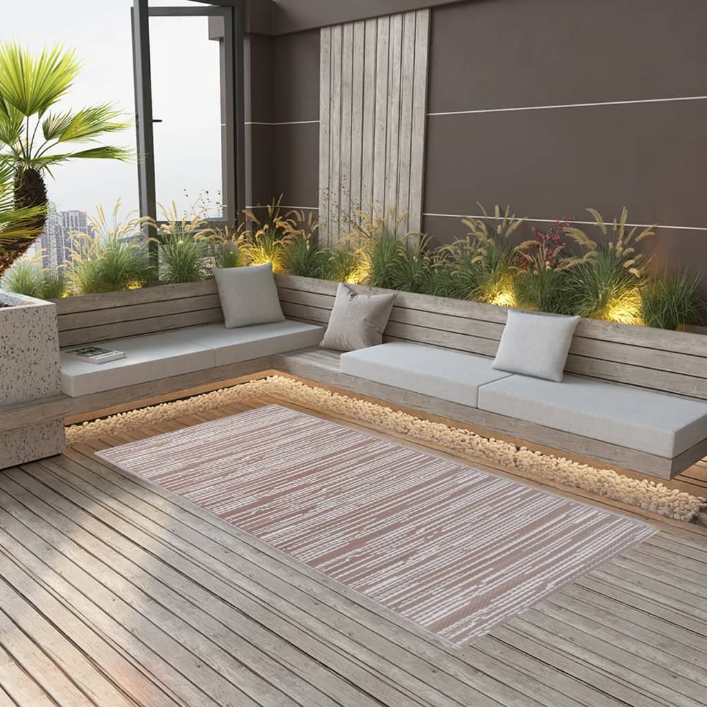 Outdoor Carpet ARAKIL Brown 120x180 cm PP