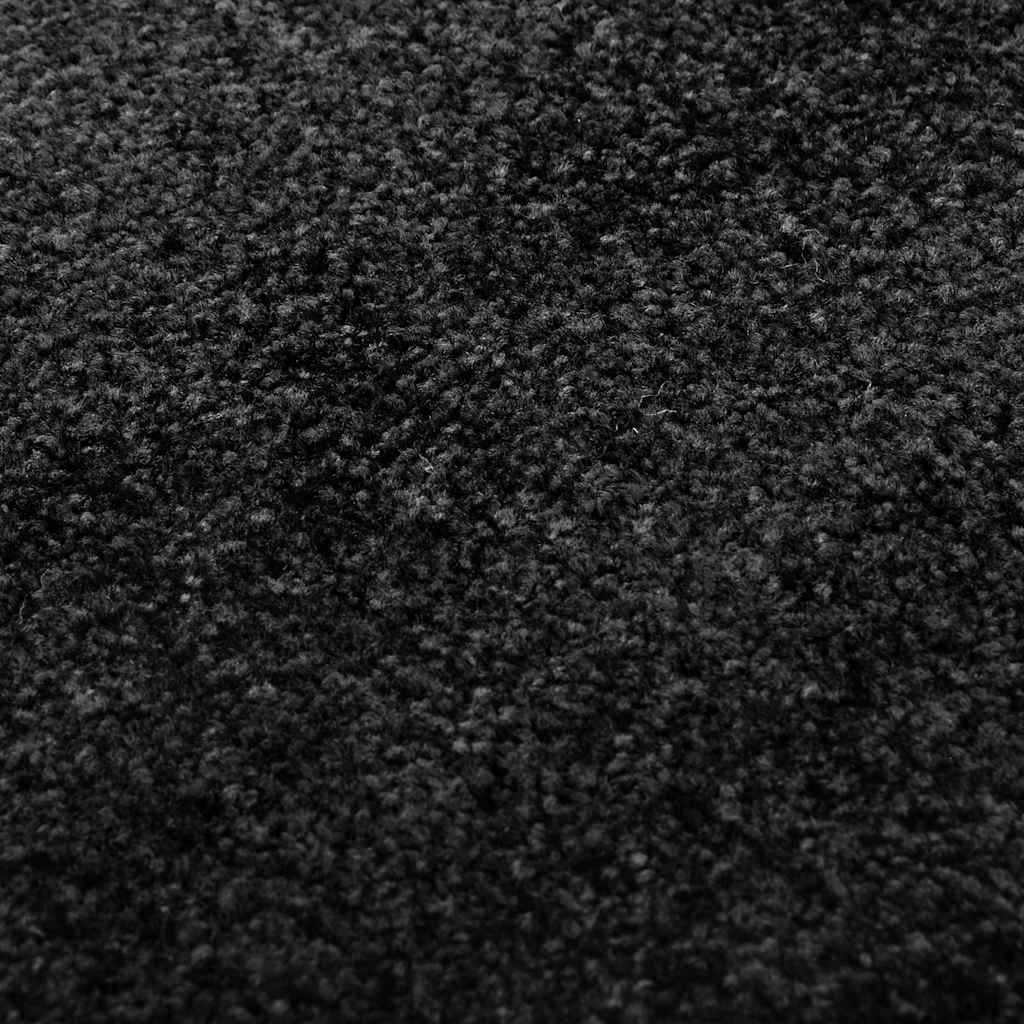323409 vidaXL Doormat Washable Black 40x60 cm
