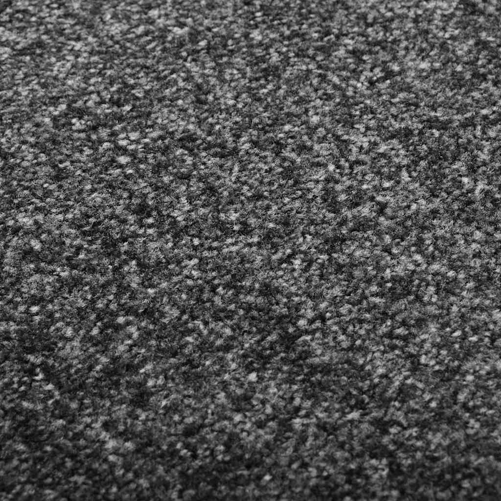 323420 vidaXL Doormat Washable Anthracite 120x180 cm