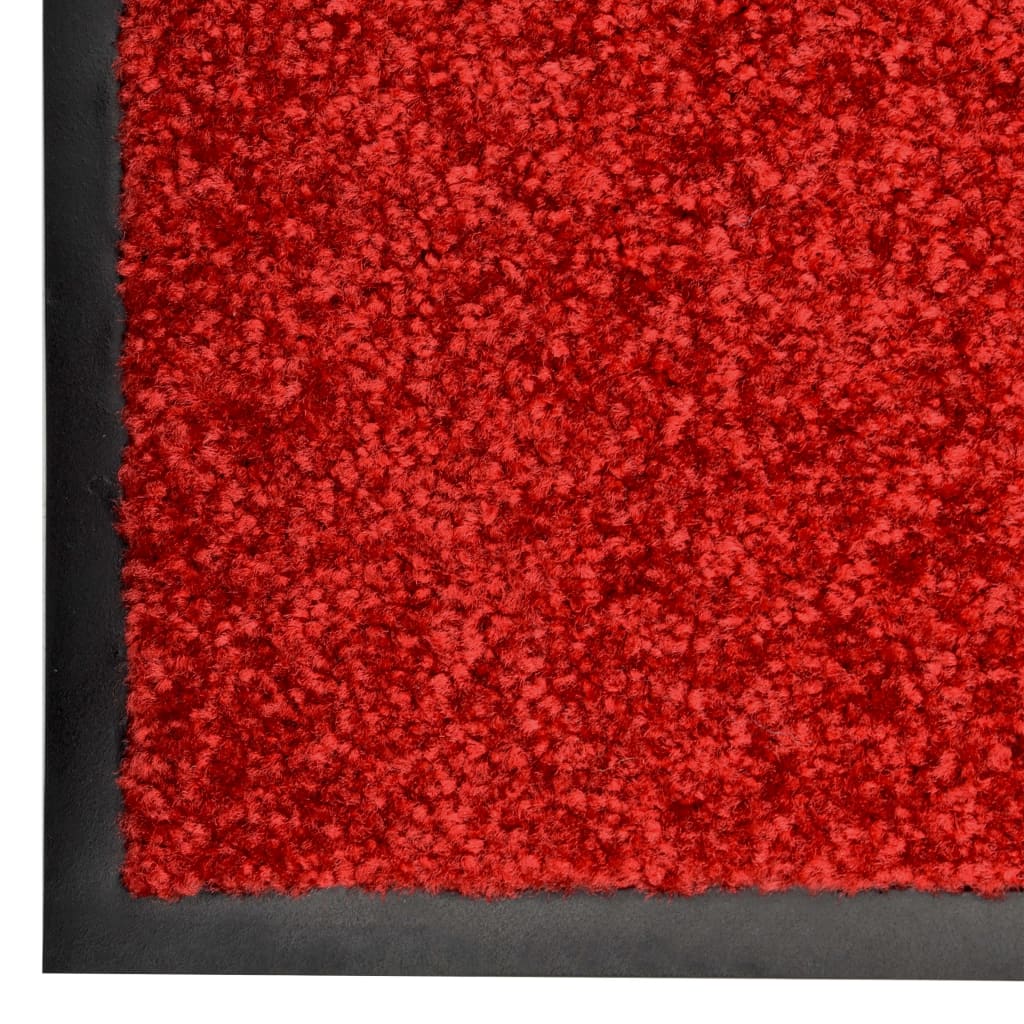 Doormat Washable Red 60x90 cm