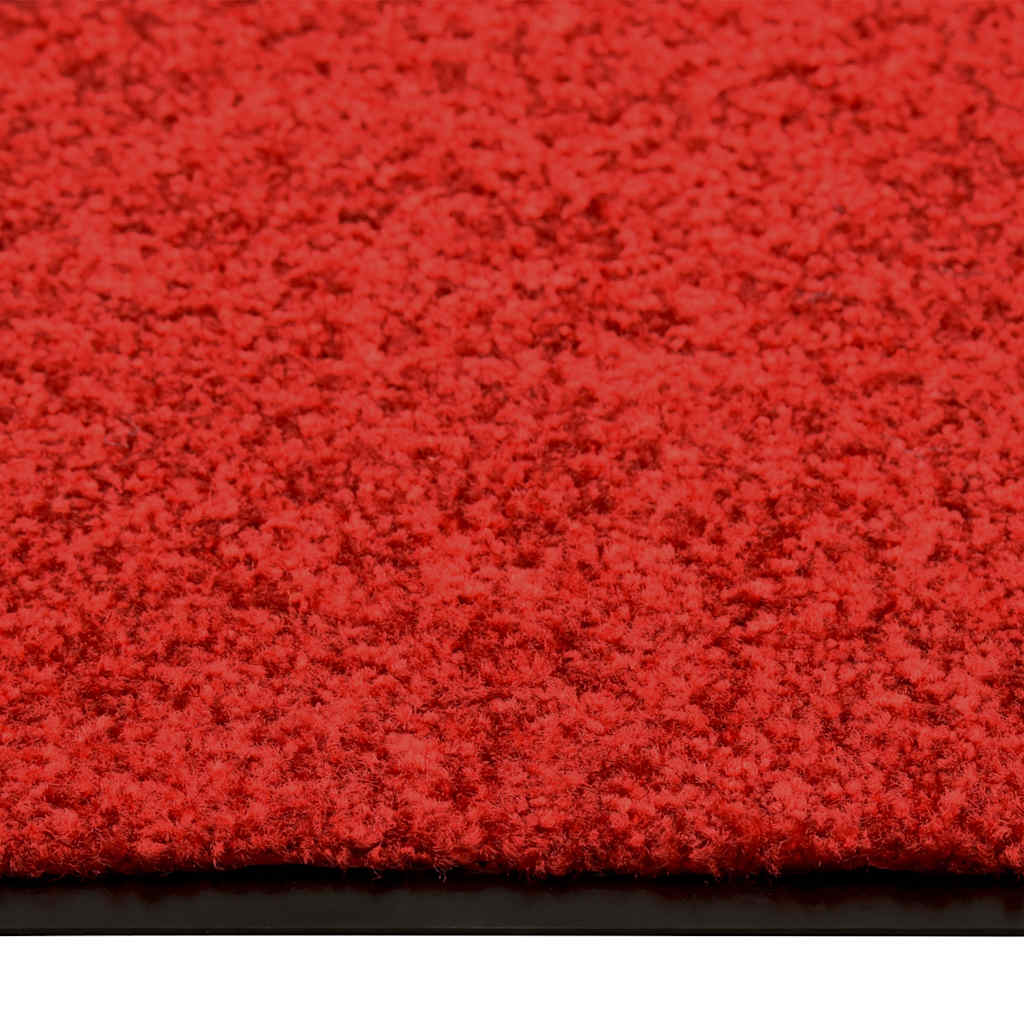323423 vidaXL Doormat Washable Red 60x180 cm