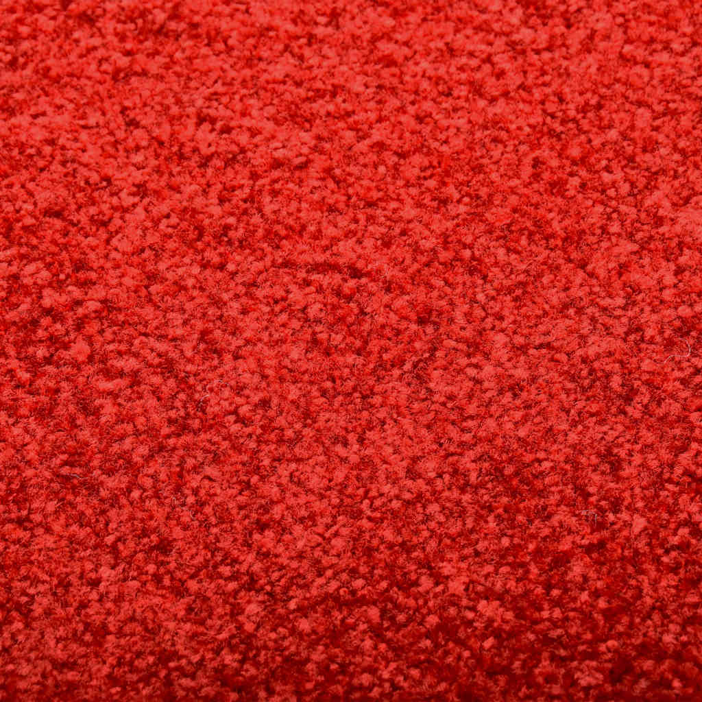 323423 vidaXL Doormat Washable Red 60x180 cm