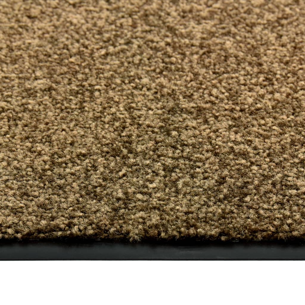 Doormat Washable Brown 60x90 cm