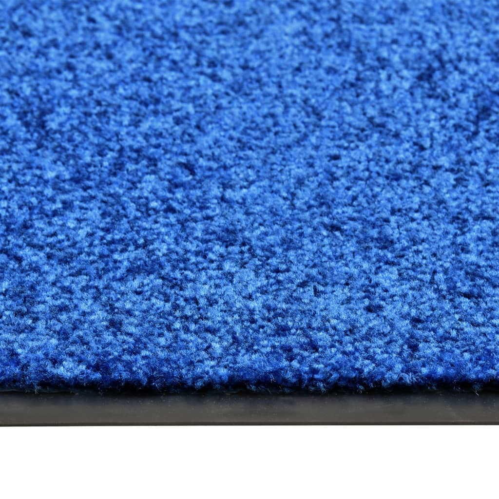 Doormat Washable Blue 40x60 cm