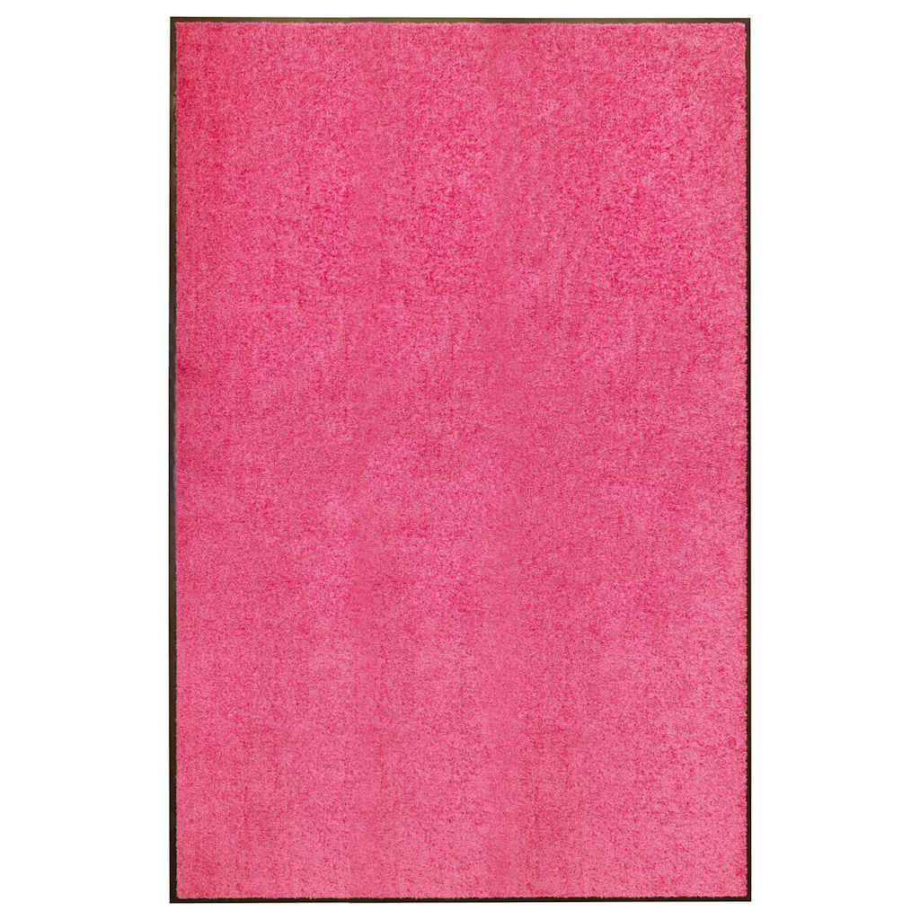 323450 vidaXL Doormat Washable Pink 120x180 cm