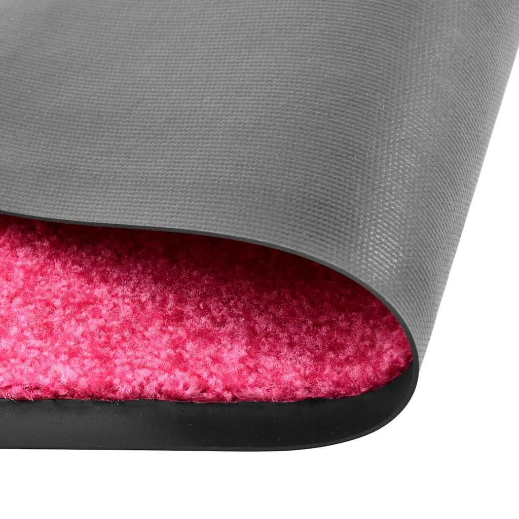 323450 vidaXL Doormat Washable Pink 120x180 cm