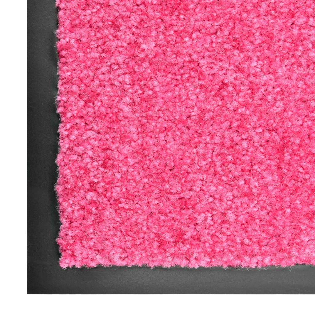 323450 vidaXL Doormat Washable Pink 120x180 cm