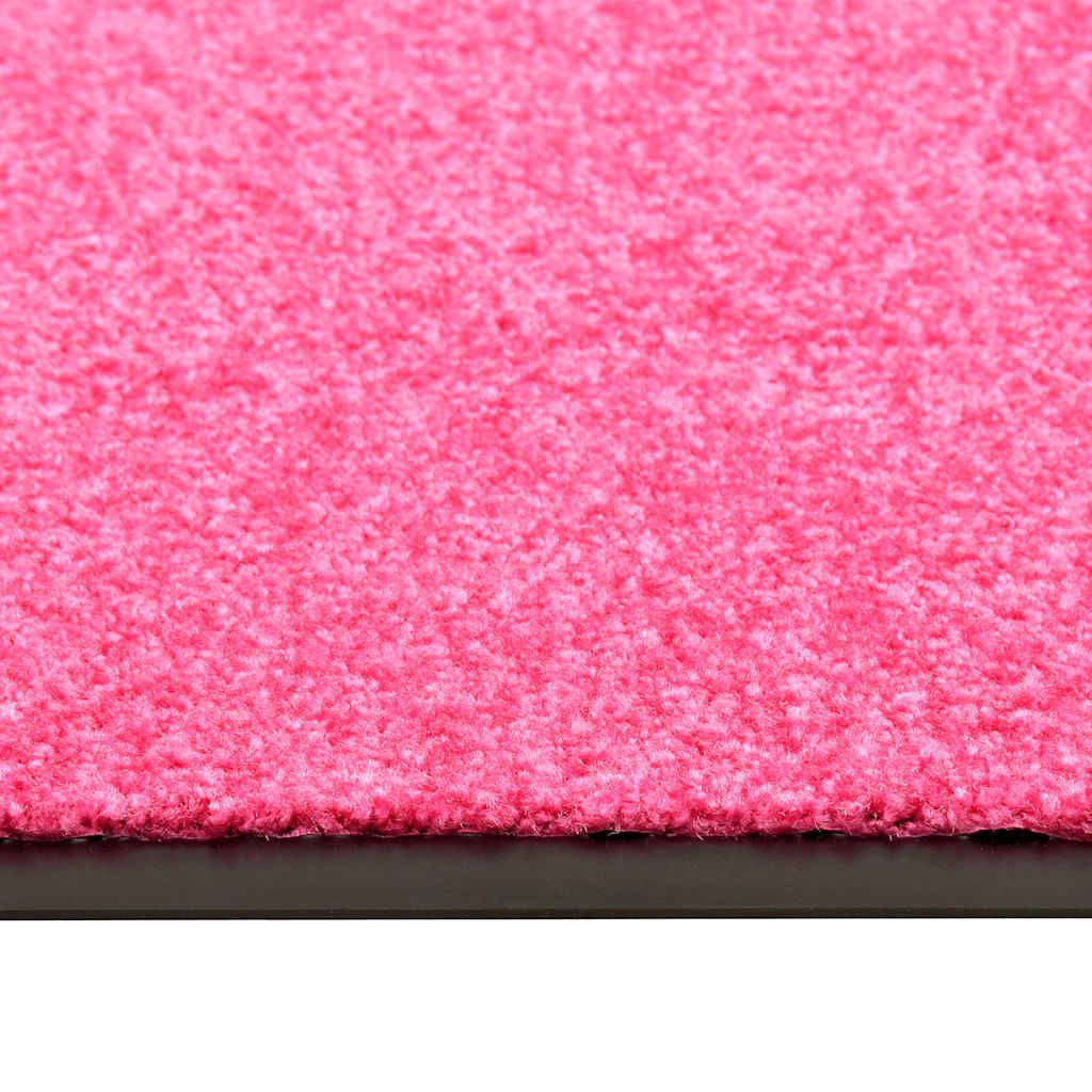 323450 vidaXL Doormat Washable Pink 120x180 cm