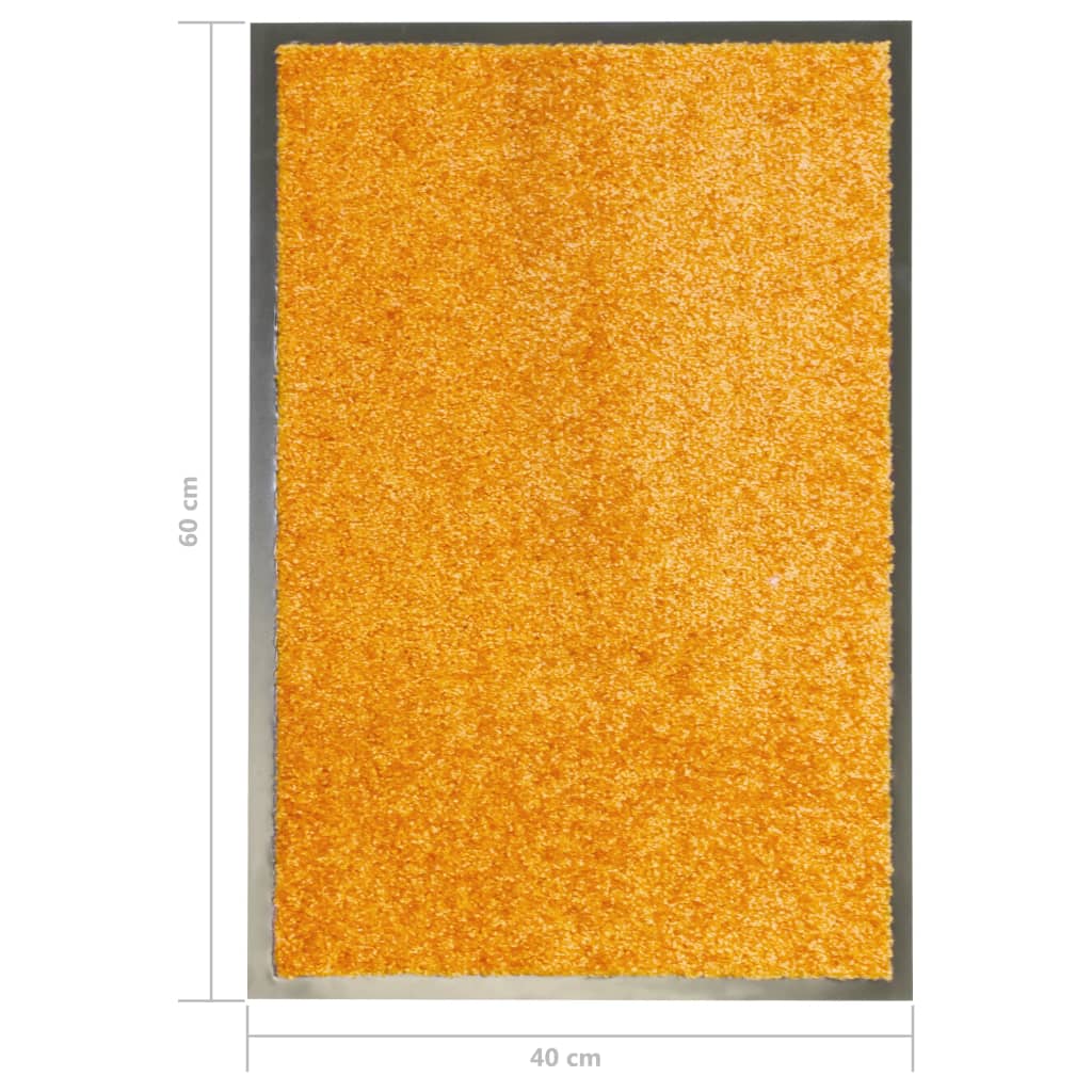 Doormat Washable Orange 40x60 cm