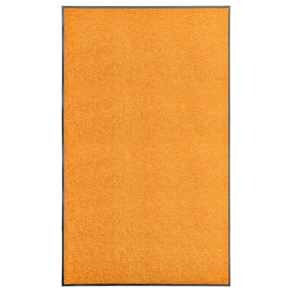 323455 vidaXL Doormat Washable Orange 90x150 cm