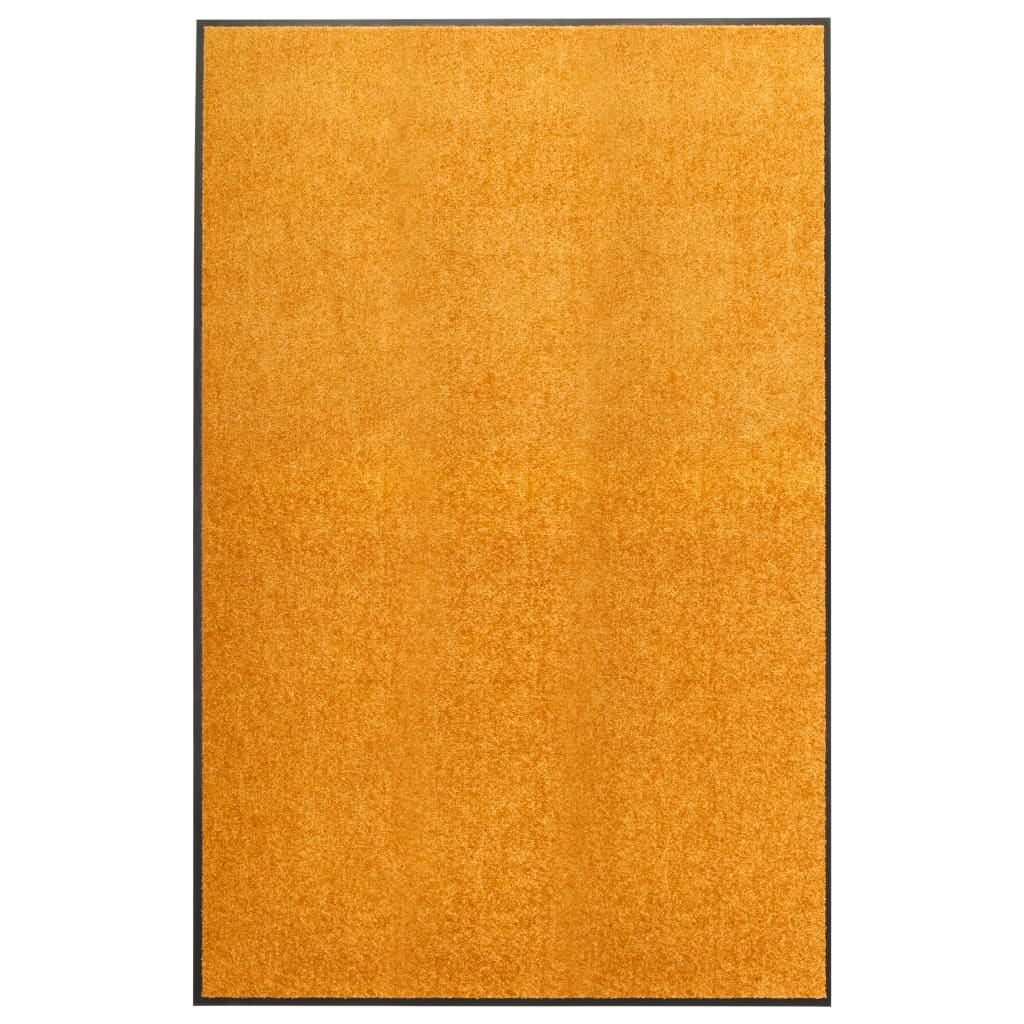 323456 vidaXL Doormat Washable Orange 120x180 cm